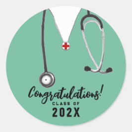 Adesivo Redondo Graduação de Enfermeiros 2025