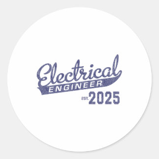 Adesivo Redondo Graduação de Engenheiros Elétricos 2025 1