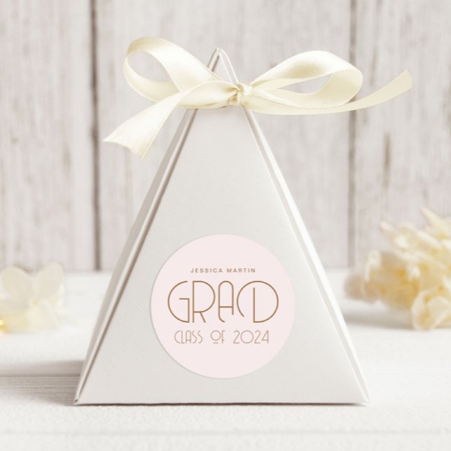 Adesivo Redondo Graduação de Tipografia Moderna  (Criador carregado)