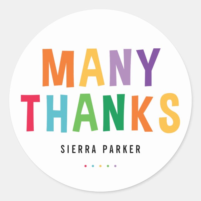 Adesivo Redondo Graduação Divertida Por Ortografia Obrigado Pinhei (Frente)