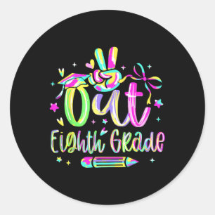 Adesivo Redondo Graduação Do PEACE Do Oitavo Ano De 2025