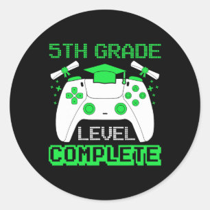 Adesivo Redondo Graduação Graduada Grau Graduação Grau 5 Gamer Nív