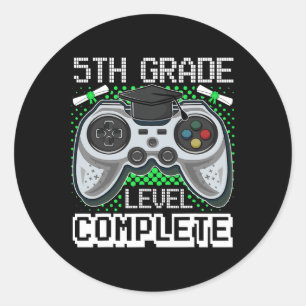 Adesivo Redondo Graduação Graduada Grau Graduação Grau 5 Gamer Nív