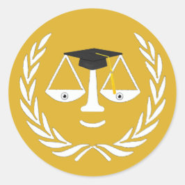 Adesivo Redondo Graduação na Faculdade de Direito