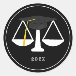 Adesivo Redondo Graduação na Faculdade de Direito