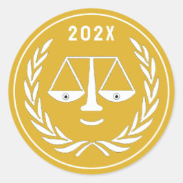 Adesivo Redondo Graduação na Faculdade de Direito