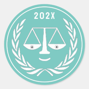 Adesivo Redondo Graduação na Faculdade de Direito 2025