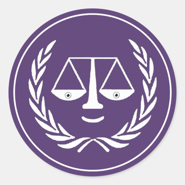 Adesivo Redondo Graduação na Faculdade de Direito do Advogado (Frente)