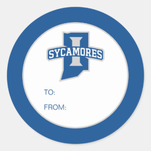 Adesivo Redondo Graduação na Universidade Estadual de Indiana