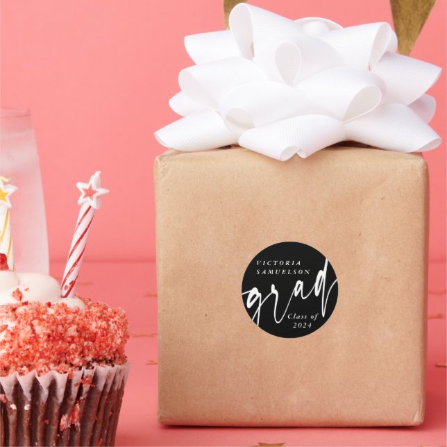 Adesivo Redondo Graduação Personalizada de Cores (Festa)