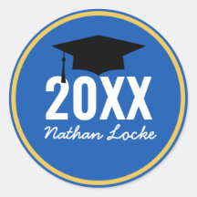 Graduação Real Azul de Formando Negrito