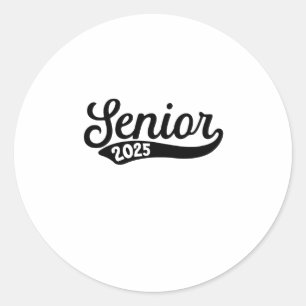 Adesivo Redondo Graduação Senior 2025 Último Dia de Escola
