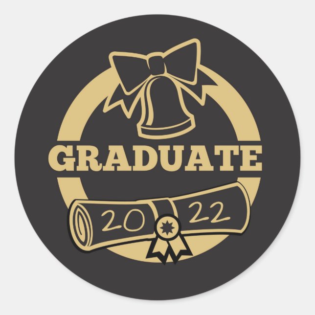 Adesivo Redondo Graduado de 2022 (Frente)