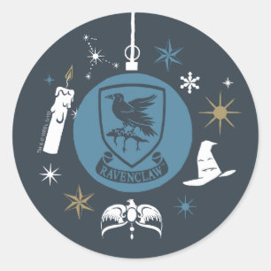 Adesivo Redondo Gráfico Bauble de Feriado RAVENCLAW™
