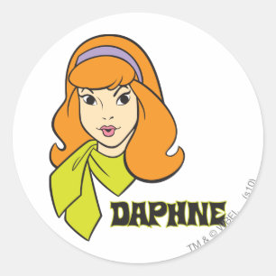 Adesivo Redondo Gráfico conhecido de Daphne