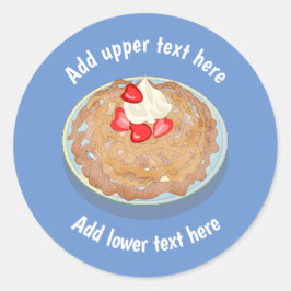 Adesivo Redondo Gráfico de Bolo do Funnel - Fairground & Park Favo