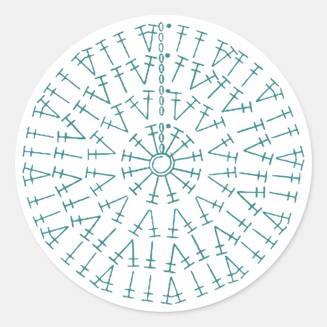 Adesivo Redondo Gráfico de Cortes de Cores Personalizados (Frente)