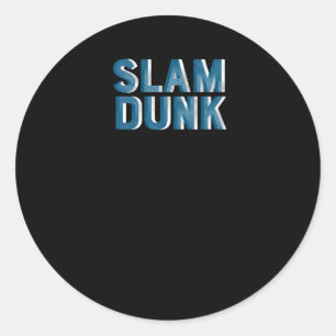 Adesivo Redondo Gráfico de Slam Dunk