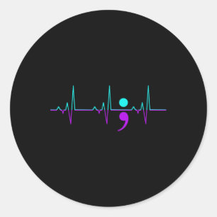 Adesivo Redondo Gráfico de Suporte a Brisos Felizes para Pulsação