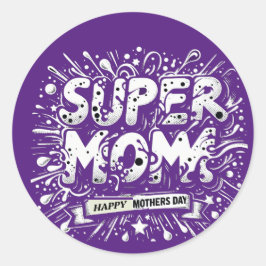 Adesivo Redondo gráfico de vetor final feliz