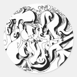 Adesivo Redondo Gráfico Percentual