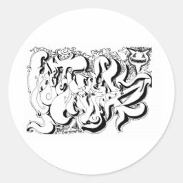 Adesivo Redondo Gráfico Percentual