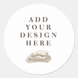 Adesivo redondo gráfico personalizado clássico