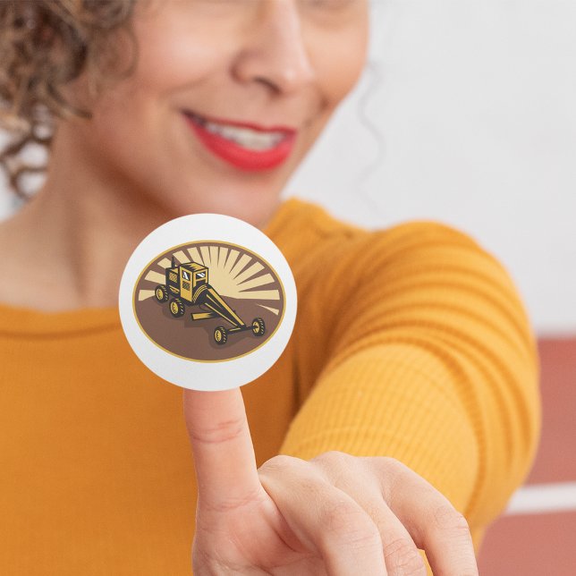 Adesivo Redondo Gráfico Retroativo (Criador carregado)