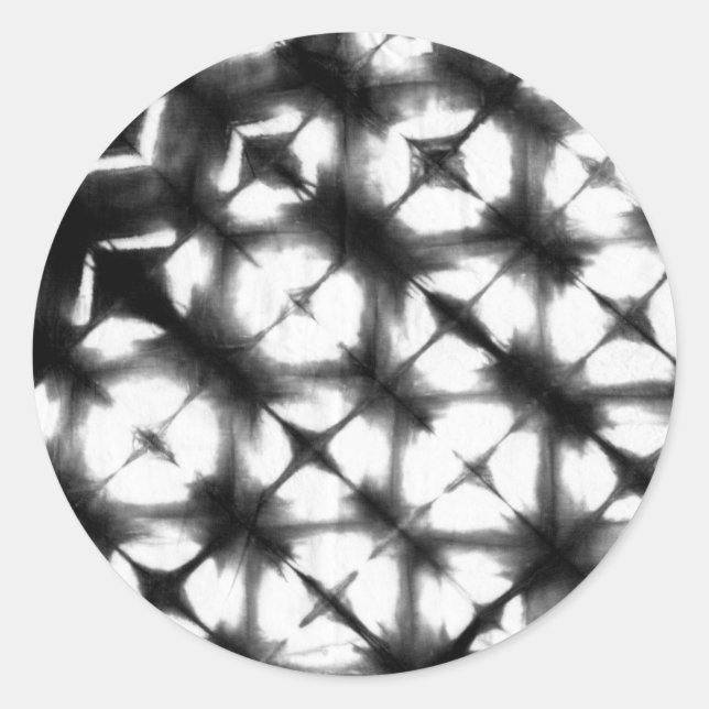 Adesivo Redondo Gráfico Shibori I (Frente)