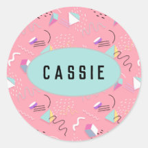 Gráficos de retorno de imagem rosa divertido 1990s