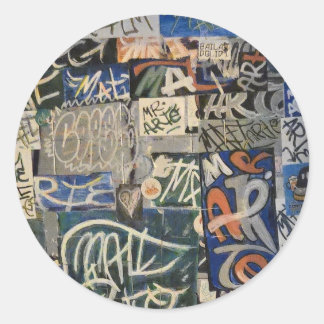 Adesivo Redondo Grafite colorido