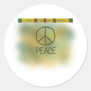 Adesivo Redondo Grafite de capacete de guerra do Vietnã