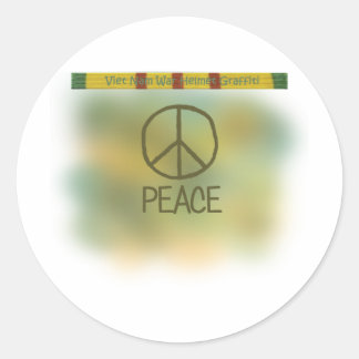 Adesivo Redondo Grafite de capacete de guerra do Vietnã