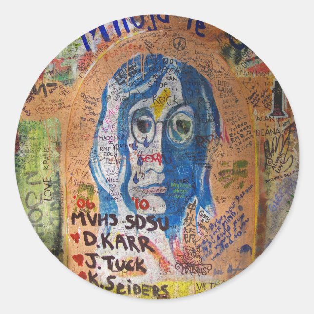 Adesivo Redondo Grafite - Praga (Frente)