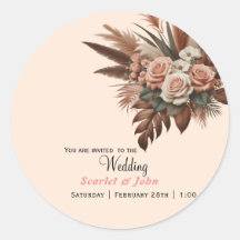 Grama pampas vintage rosa floral casamento