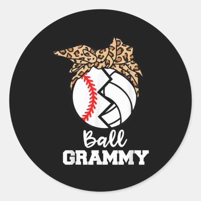 Adesivo Redondo Grammy de Ball (Frente)