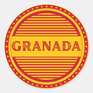 Adesivo Redondo Granada City Pride Emblem – Spanish Identity
