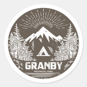 Adesivo Redondo Granby Provincial Park