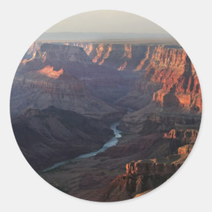 Adesivo Redondo Grand Canyon e Rio Colorado na arizona