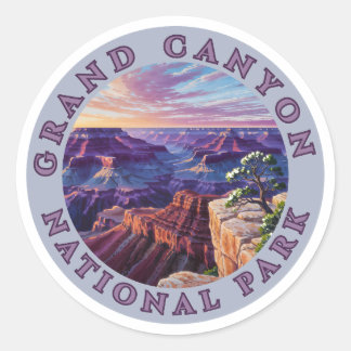 Adesivo Redondo Grand Canyon Lover National Park Love The Outdoors