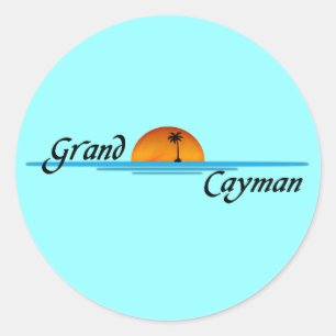 Adesivo Redondo Grand Cayman Sticker