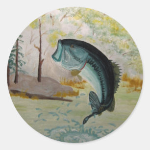 Adesivo Redondo Grande Bass!