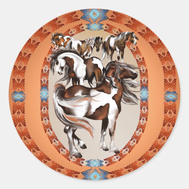 Adesivo Redondo Grande Caixa De Tintas-Sticker (Frente)