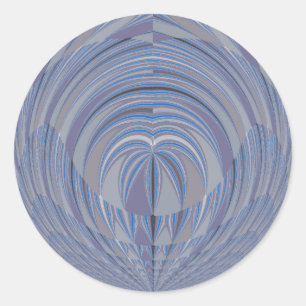 Adesivo Redondo Grande Design de Coração Invisível