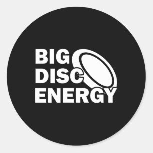 Adesivo Redondo Grande Disco Energia Frisbee Golf Frolf Frolfing F