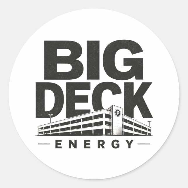 Adesivo Redondo Grande Energia de Deck (Frente)
