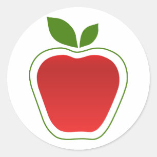 Adesivo Redondo Grande Maçã