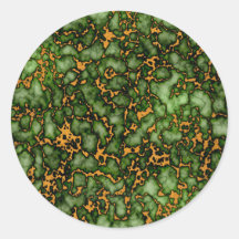 Grande Moss Verde e Dourada Textura Marble Design