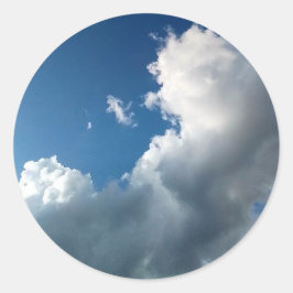 Adesivo Redondo Grande nuvem curva