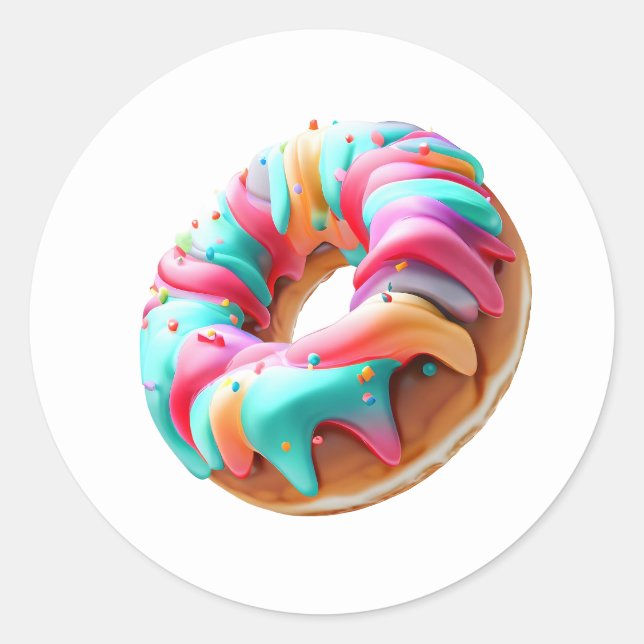 Adesivo Redondo Grande Rosquinha (Frente)